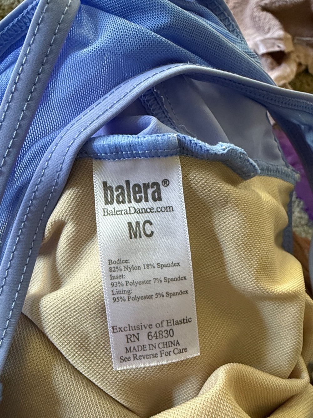 balera Light Blue and Beige Dance Bag